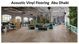 ACOUSTIC VINYL FLOORING ABU DHABI