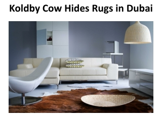 Koldby Cow Hides Rugs in Dubai