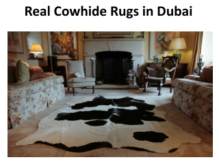 Real Cowhide Rugs in Dubai