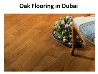 Oak Flooring in Dubai