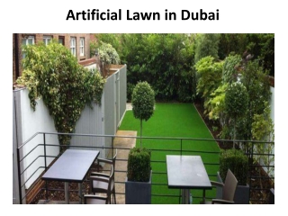 Artificial Lawn in Dubai