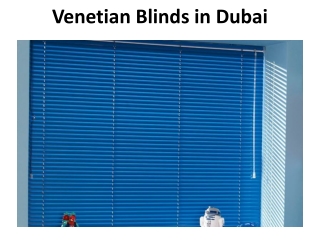 Venetian Blinds in Dubai