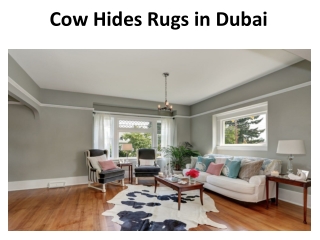 Cow Hides Rugs in Dubai