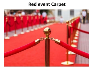 Red event Carpet