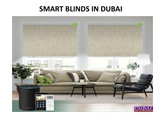 Smart Blinds in Dubai