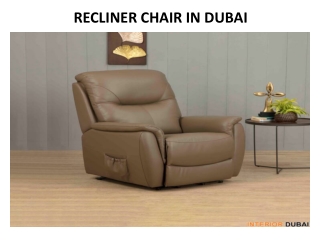 Recliner Chair in Dubai