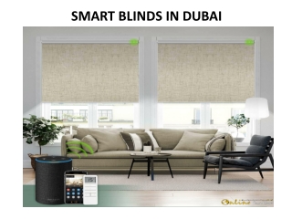 SMART BLINDS IN DUBAI