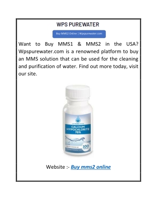 Buy MMS2 Online  Wpspurewater.com