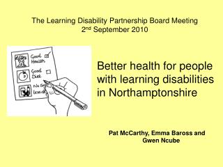 Better health for people with learning disabilities in Northamptonshire