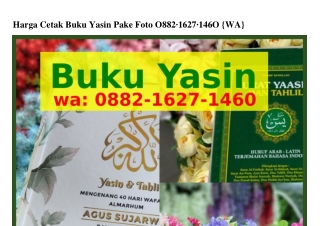 Harga Cetak Buku Yasin Pake Foto