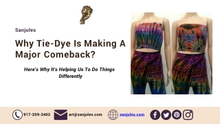 Online Tie Dye Clothing Store- sanjules