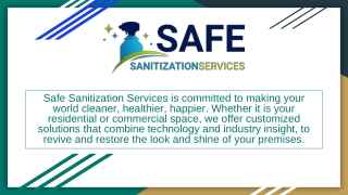 Floor Cleaning Services - Safe Sanitization Services