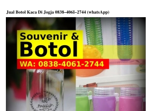Jual Botol Kaca Di Jogja Ô8ᣮ8-ㄐÔᏮl-2ᜪㄐㄐ{WA}