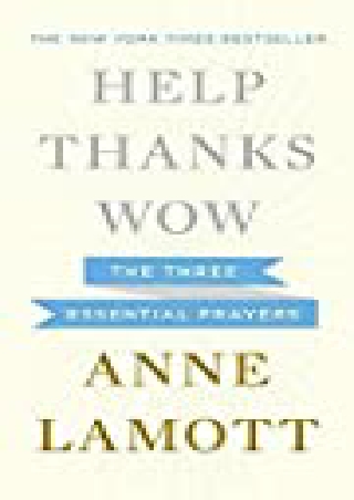 E Books Help Thanks Wow: Three Essential Prayers For Kindle