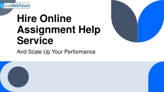 Hire Online Assignment Help Service
