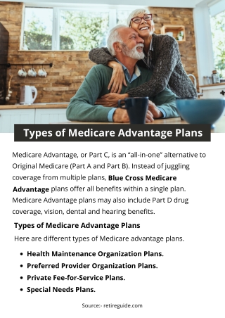 Types of Medicare Advantage Plans