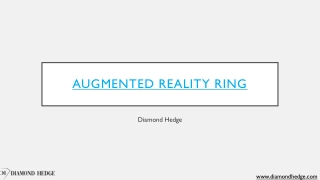 Augmented reality ring 1