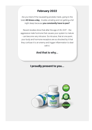 Your potent ProstaStream capsules