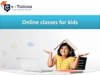 Online classes for kids