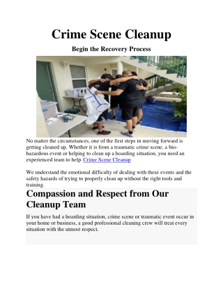 crime scene cleanup services