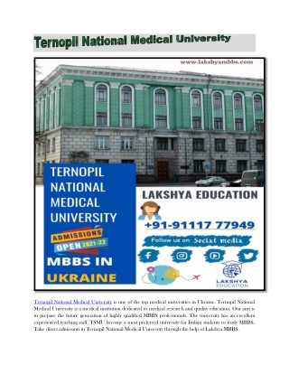 Ternopil National Medical University