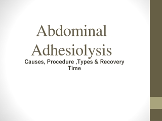 Abdominal Adhesiolysis