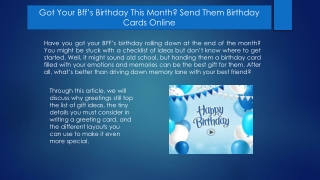 Got Your Bff’s Birthday This Month Send Them Birthday Cards Online