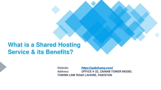 What is a Shared Hosting Service & its Benefits