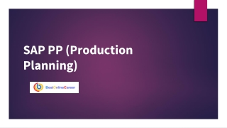 SAP S4 HANA PP Module | SAP PP S4 HANA | SAP S4 HANA Production Planning