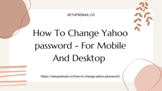 How To Change Yahoo password - For Mobile And Desktop