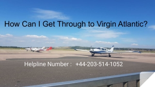 How Can I Get Through to Virgin Atlantic?