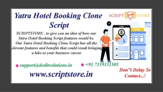 Readymade Yatra Hotel Booking Clone Script - SCRIPTSTORE.IN
