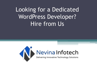 Looking for a Dedicated WordPress Developer? Hire from Us