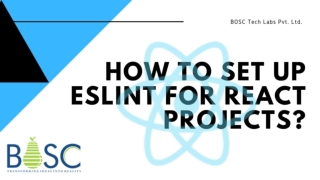 How to set up ESLint for React Projects