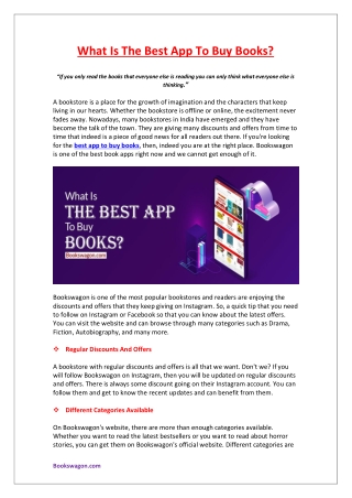 What Is The Best App To Buy Books