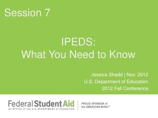 IPEDS: What You Need to Know