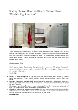 Sliding Shower Door Vs. Hinged Shower Door, Which One To Choose! Shower Lagoon