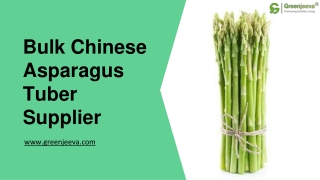 Bulk Chinese Asparagus Tuber Supplier