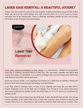 Laser Hair Removal A Beautiful Journey