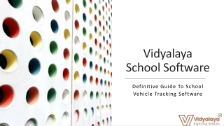 Definitive Guide To School Vehicle Tracking Software