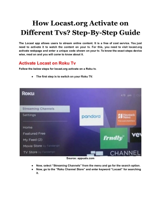 How Locast.org Activate on Different Tvs_ Step-By-Step Guide