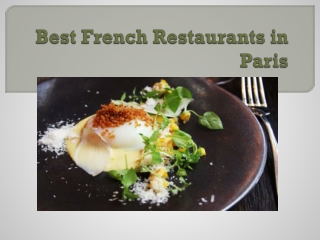 Best French Restaurants in Paris