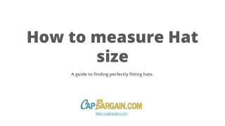 How to measure hat size