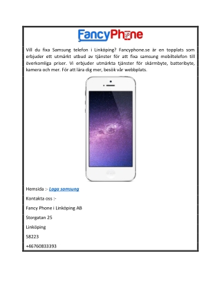 Fix Samsung  Fancyphone.se