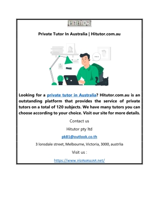 Private Tutor In Australia | Hitutor.com.au