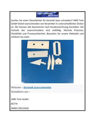 Keramik Laserschneiden
