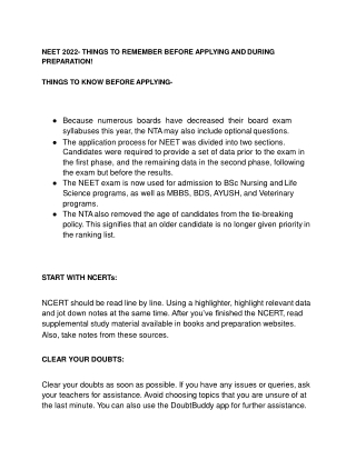 NEET 2022- THINGS TO REMEMBER BEFORE APPLYING AND DURING PREPARATION (3)(1)