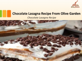 Chocolate Lasagna Recipe From Olive Garden