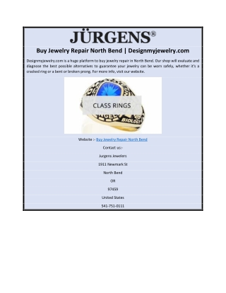 Buy Jewelry Repair North Bend | Designmyjewelry.com