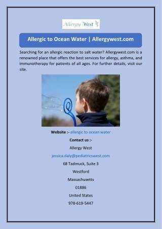 Allergic to Ocean Water  Allergywest.com-converted